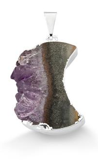 Amethyst Moon Druse Pendant