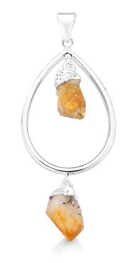 Double Hanging Druse Pendant