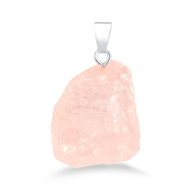 Rose Quartz Rough Pendant