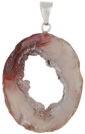 Agate Slice Geode Pendant