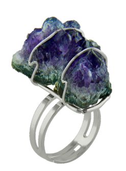 Amethyst Druse Ring