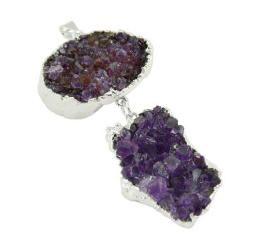 Double Amethyst Pendant