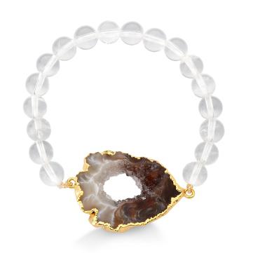 Geode with Crystal Bracelet