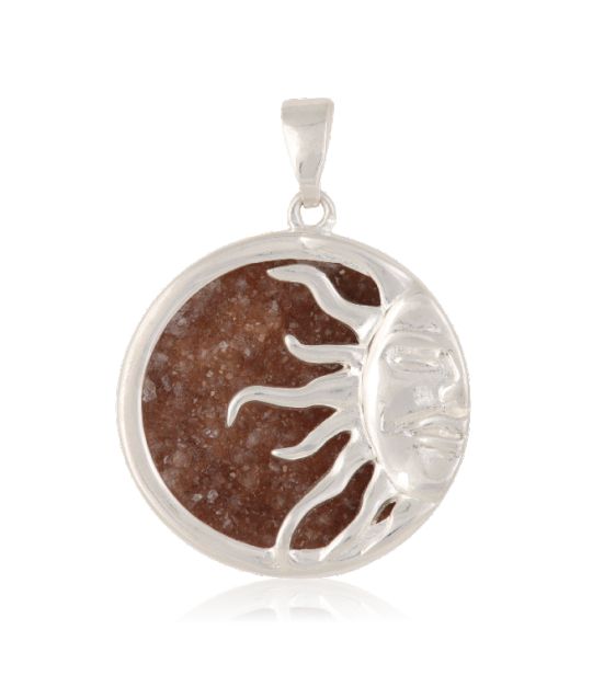 Moon - Star Druse Pendant