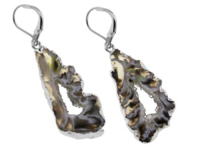 Natural Geode Earring