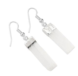 Selenite or Cianite Earring