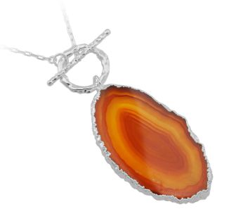 Agate Slice Necklace