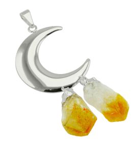 Moon Double Point Pendant