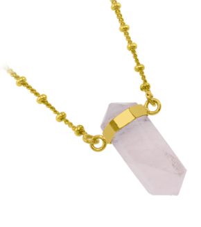 Crystal biterminated Point Necklace