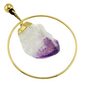 Hoop Druse Pendant