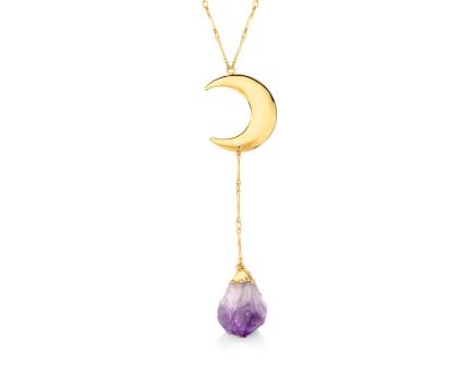 Moon with Crystal Necklace