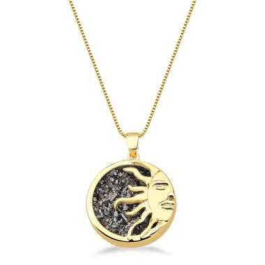 Sun Druse Necklace